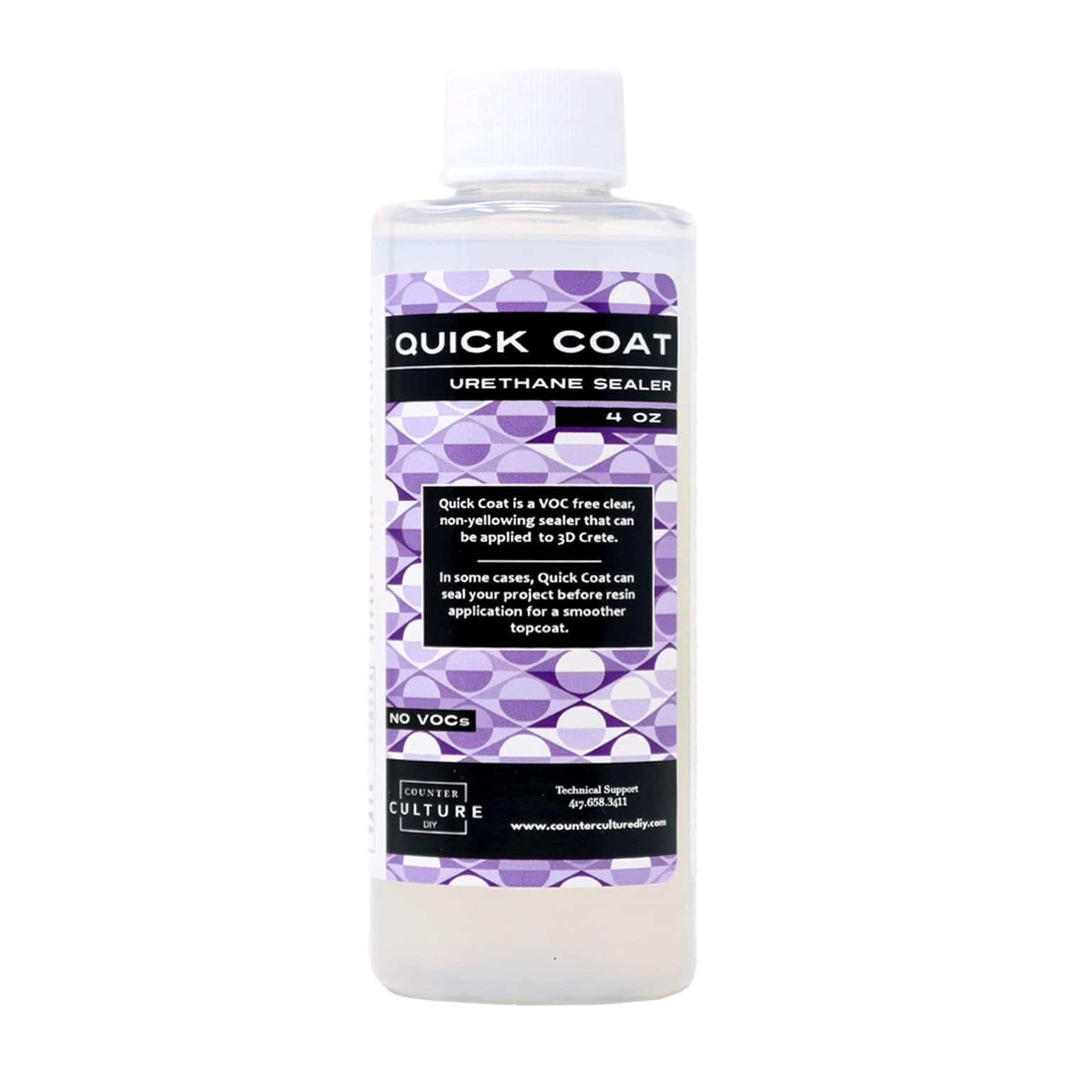 Clear Quick Coat Sealer for Resin Art, 8 Oz Bottle, Epoxy Supplies for Coating &amp; Casting, Tumblers, Keychains, Jewelry, No VOC