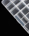 32 Grids Clear Plastic Organizer Box, Craft Storage Container for Beads Organizer, Art DIY, Crafts Jewelry Storage, Fishing Tackles, Rock Collection, 2 Pack