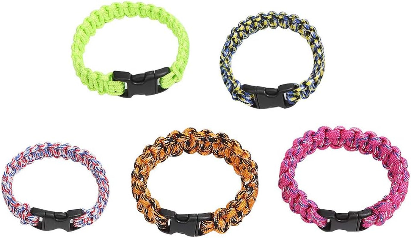 Adjustable Length Paracord Jig Bracelet Maker Wooden Frame-Paracord Braiding Weaving Craft Tool Kit, Wristband Maker