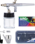 Master Performance S68 Multi-Purpose Precision Dual-Action Siphon Feed Airbrush, 0.35 Mm Tip, 3/4 Oz Fluid Bottle, Color Cup - User Friendly Set Kit - How-To-Airbrush Guide - Auto, Art, Hobby, Cake