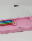 Unicorn Multifunction Pencil Case,Pencil Box for Girls. 2 Compartments Unique Stationery Set W/Z Pop Out Calculator and Pencil Sharpener. Best Back to School Gift Set for Kids, Girls & Teen.