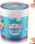 White Moldable Cosplay Foam Clay (500 Gram) - High Density Air Dry Clay, Modeling Clay for Intricate Designs, Figures, Masks, Craft Projects,Great for Cutting, Sanding or Shaping with Tools.