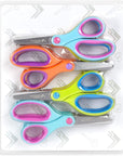 Kids Scissors, Student Scissors with Comfort Grip, Bulk Safety Scissors for School and Classrooms, Orange, Blue, and Pink Children Scissors, 12 Pack