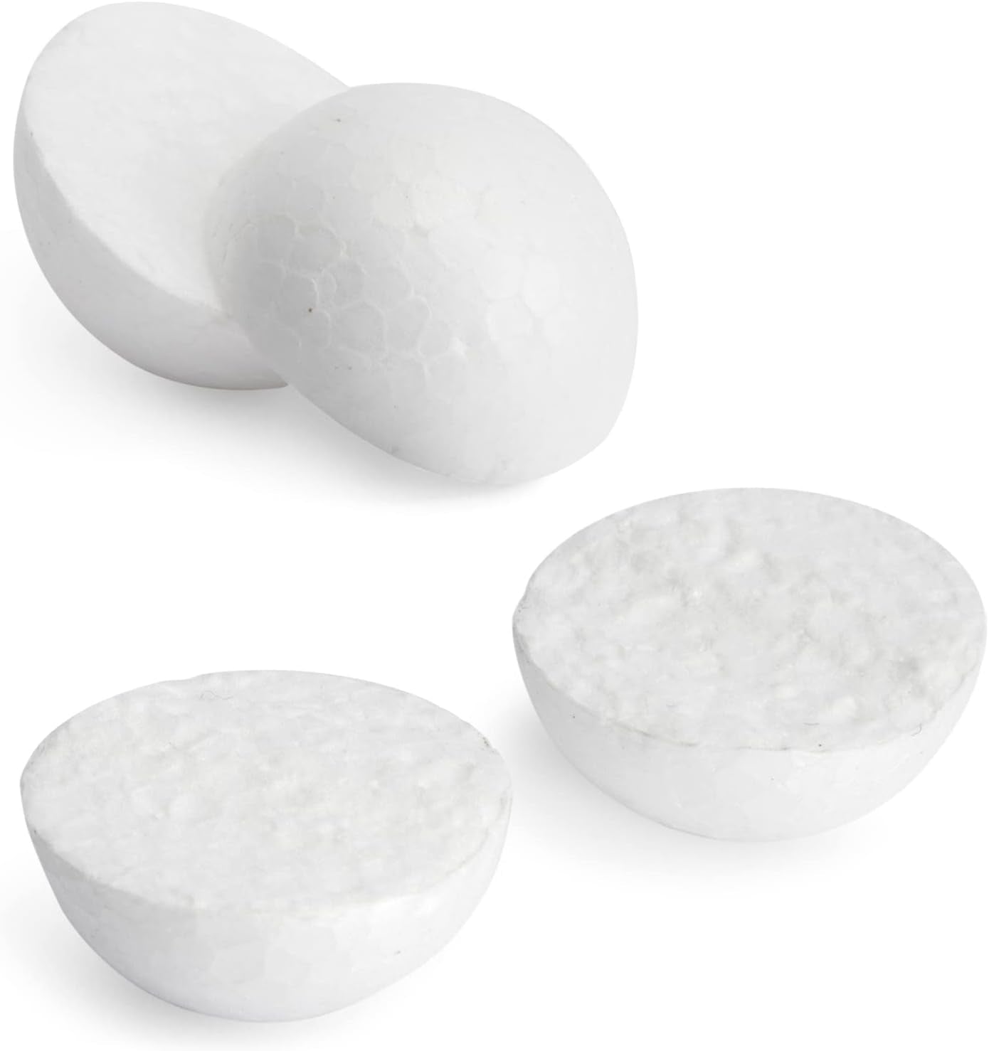 100 Pack 1 Inch Mini Foam Balls for Crafts, Smooth Polystyrene Spheres for DIY Decorations, Home Party, Classroom Spheres