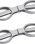 2Pcs Folding Scissors,Safe Portable Travel Scissors,Stainless Steel Telescopic Cutter Used for Home Office, Safety Portable Travel Trip Scissors