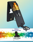 Paint Brush Set, 7 Artist Brushes for Painting with Acrylic, Gouache, Oil and Watercolor. Professional Art Quality on Canvas, Wood, Face and Models. Includes Carrying Case Travel Kit