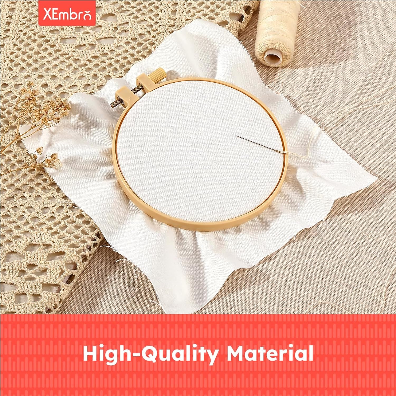 12 PCS White Embroidery Fabric, Pre-Cut Natural Cotton Embroidery Cloth Fabric, 4 Sizes Embroidery Cloth Squares for Embroidery Garment Craft (5.9 to 11.8Inch)