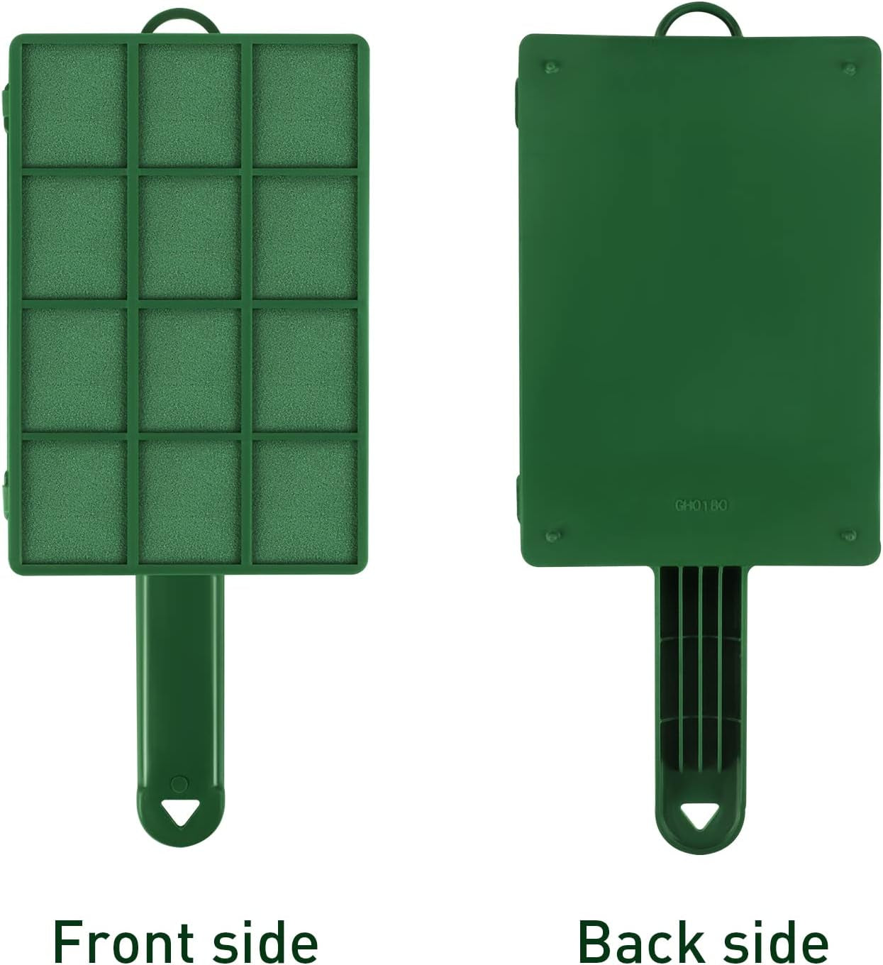 2 Pieces Floral Foam Cage with Floral Foam Flower Arrangement Foam Cage with Handle Rectangle Flower Foam Cage Holder for Fresh Flowers, Home Party Decoration, 11.8 X 4.9 X 3.1 Inches