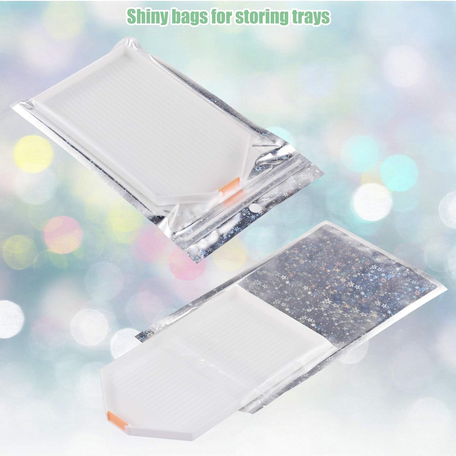 Diamond Art Painting Accessories Tools, Diamond Art Tray Painting Large Capacity Diamond Rhinestone Plate Tray with Divider, Paint Brush, Shining Bags for DIY Art Craft