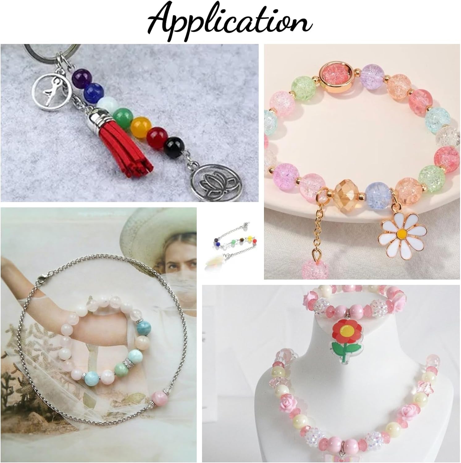 1400Pcs 30 Color Glass Beads for Jewelry Making, 8Mm round Crystal Glass Bracelets Making Kit Suitable for Beginner Bracelet Making