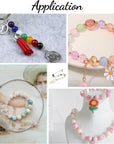1400Pcs 30 Color Glass Beads for Jewelry Making, 8Mm round Crystal Glass Bracelets Making Kit Suitable for Beginner Bracelet Making