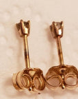 14K Gold Earring Backs Yellow Ear Locking for Stud Ear Rings (3 Pairs)
