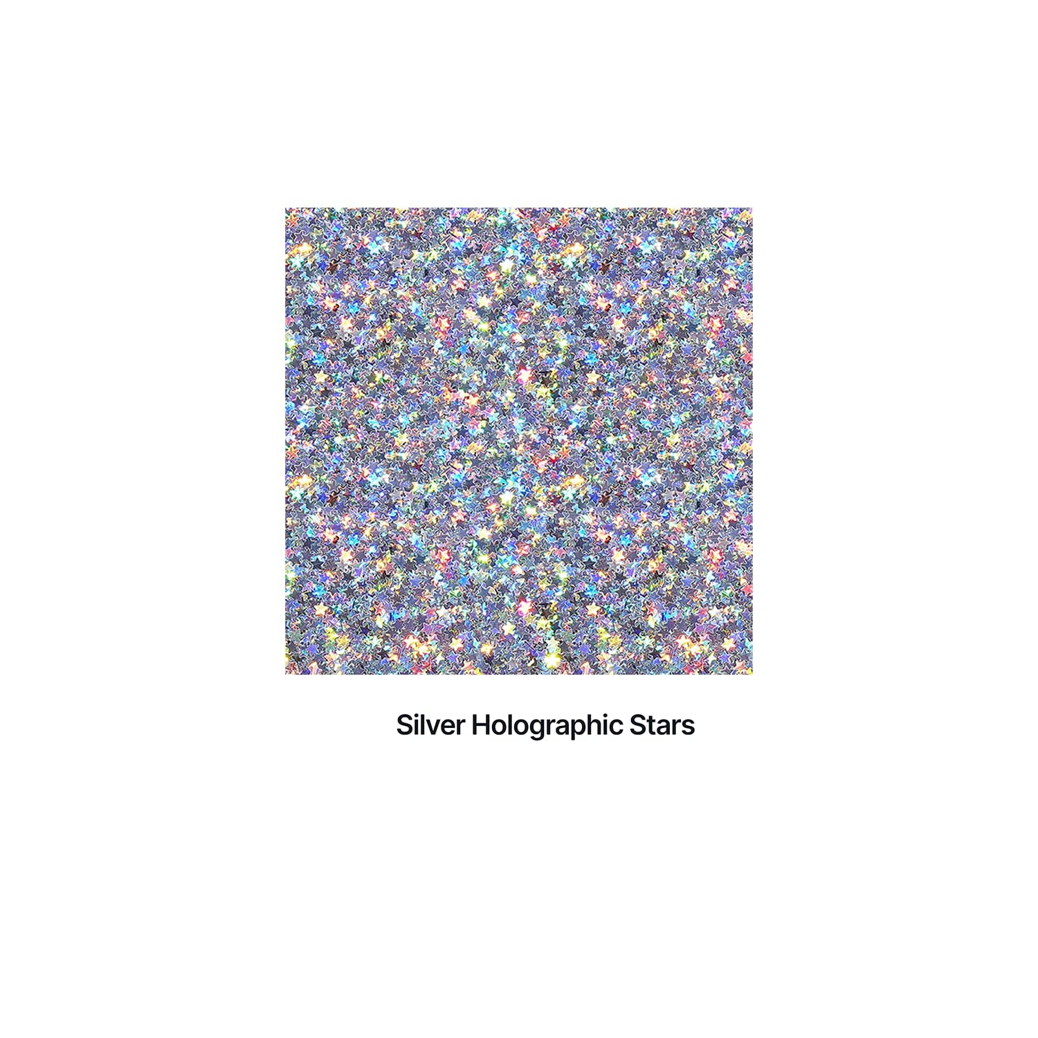 Craft Glitter 100G / 3.5Oz Glitter Flakes for Arts Crafts Tumblers Resin Epoxy Scrapbook Glass Schools Paper Halloween Decorations - Shaped (1/8" 0.125" 3Mm) - Silver Holographic Stars