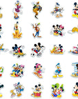 50Pcs Hot Disney Mickey Mouse Stickers for Water Bottle Cup Laptop Guitar Car Motorcycle Bike Skateboard Luggage Box Vinyl Waterproof Graffiti Patches JHSL