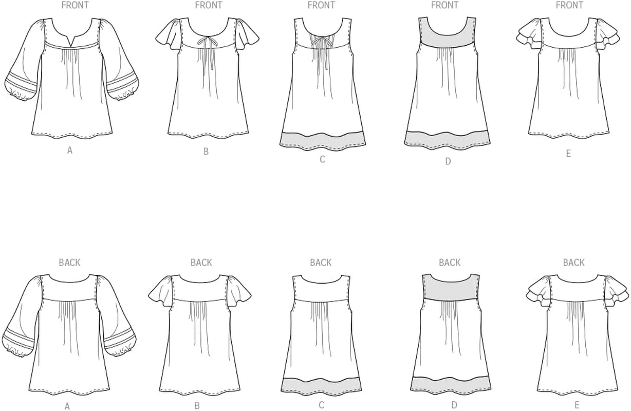 U06871A New Look Easy to Sew Misses' Pullover Tunic and Top Sewing Pattern Kit, Code 6871, Sizes 10-22