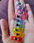 Sewing Clips, 120 Pcs with Plastic Jar, Fabric Clips, Premium Quilting Clips for Supplies Crafting Tools, Quilting Clip,Plastic Clips for Crafts,Sew Clip,Sew Clips,Sewing Notions