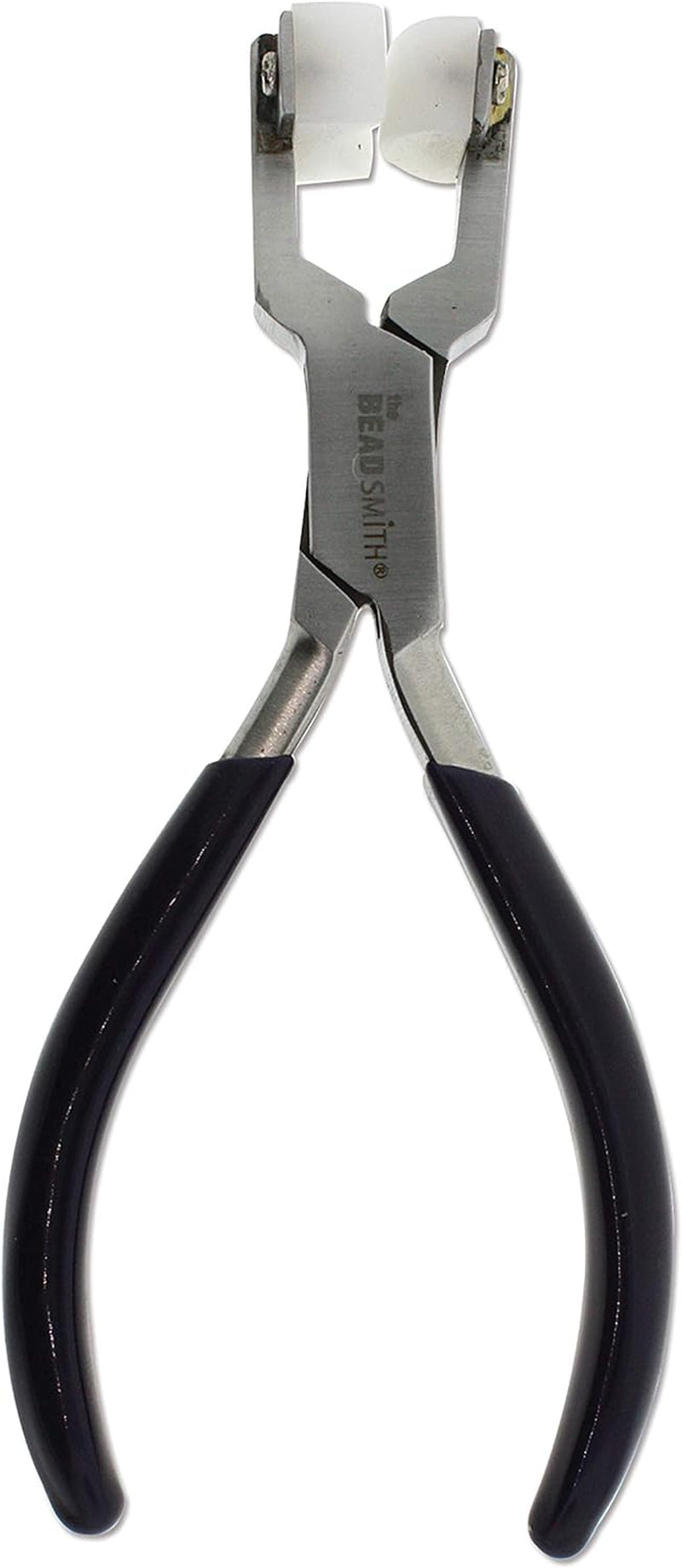 Double Nylon Jaw Ring Bending Plier, 5.5 Inches (140Mm), Black PVC Comfort Grip Handle, No Spring, for Protecting Wire When Bending