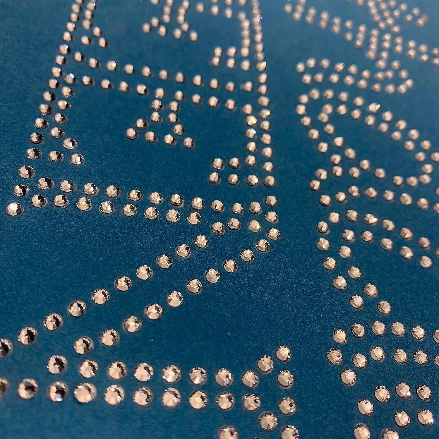Sticky Flock Rhinestone Template Stencil for Hotfix Rhinestones Magic Flock plus Rhinestone Flock 12"X8" 3 Sheets with 3 Sheets Hotfix Rhinestone Tape