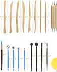 Polymer Clay Tools, 30PC Modeling Clay Tools, Ceramics Clay Sculpting Kit, Air Dry Clay Tool Set, Baking, Carving, Drawing, Dotting, Molding, Painting