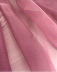Pack of 25 Yards Long Bridal Solid Sheer Organza Fabric Bolt for Wedding Dress, Fashion, Crafts, Decorations, Backdrop, Christmas Craft Supplies, Silky Shiny Organza Fabrics 44” Wide- Dark Purple