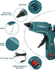 Hot Glue Gun Kit Glue Gun -  Craft Glue Gun Full Size(Not Mini) Glue Guns Heavy Duty Hot Glue Gun with 12Pcs Glue Sticks(0.43'' X 8") 100W for DIY Art