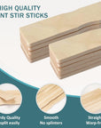 30Pcs Paint Stir Sticks, 12 Inch Wooden Paint Stirrers for Mixing, Paint Sticks for Library Markers or Garden Plant Labels, Mixing Sticks for DIY Craft Sticks