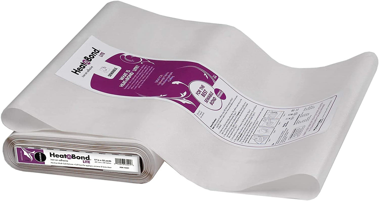 Lite Iron-On Adhesive, 17 Inches X 35 Yards