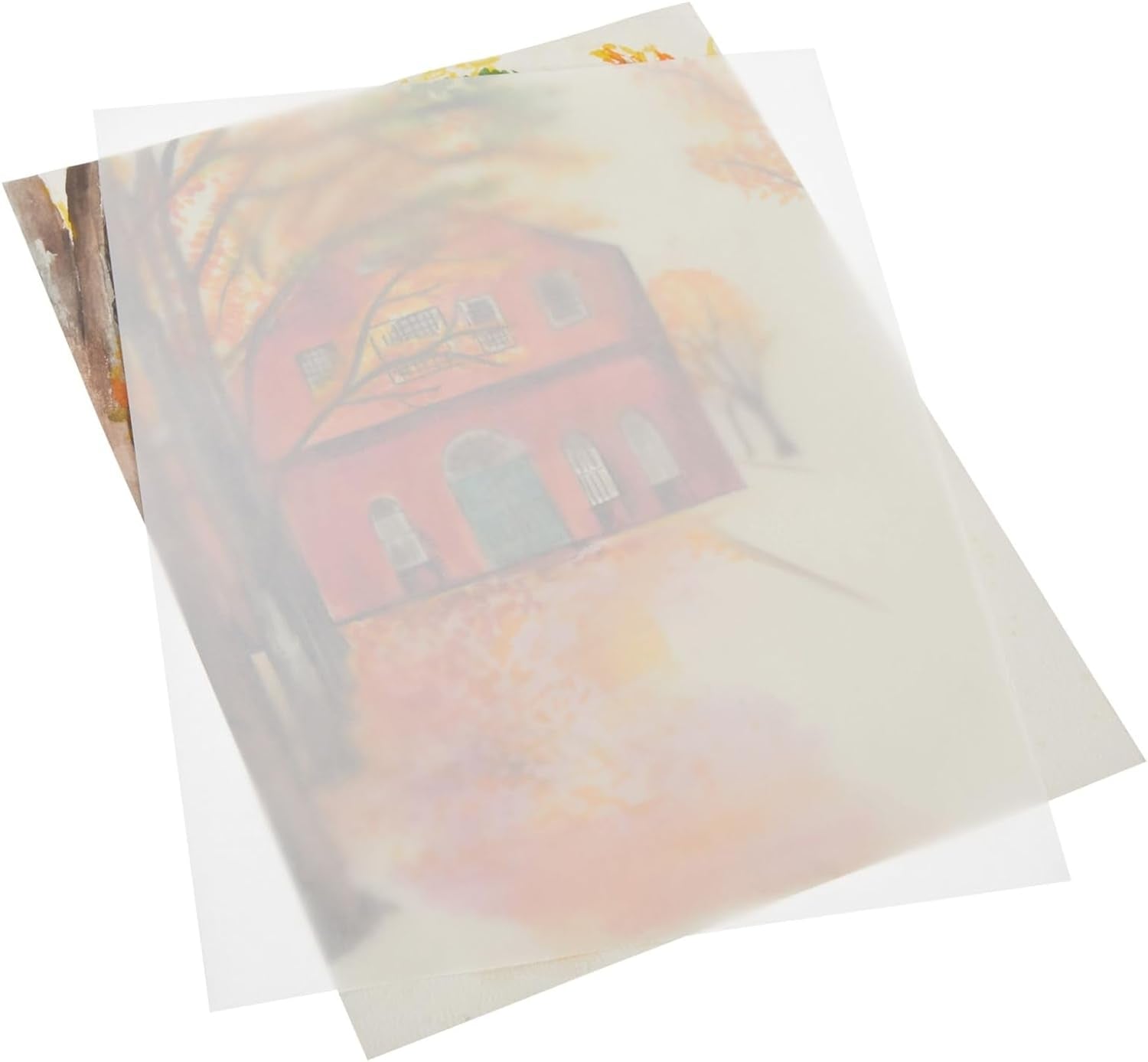 100 Pack Glassine Paper Sheets (8.5 X 11") - Onion Skin Paper for Artwork, Drawings, Arts and Crafts, DIY Projects