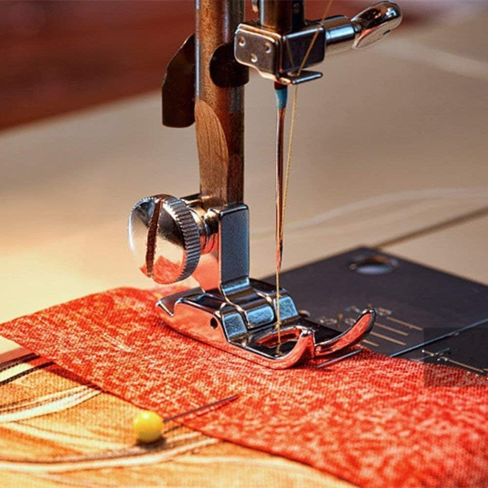 2Pcs Zig Zag, Straight Stitch Foot Snap on Foot Sewing Machine Presser Foot Will Fit Singer, Brother, Janome, Toyota, Etc Domestic Sewing Machines