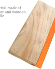 3 Pieces 3 Sizes Screen Printing Squeegee, 75 Durometer Wooden Ink Scraper for Screen Printing Fabric, 5.9 Inch, 9.4 Inch and 13.7 Inch