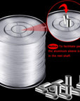 Strong Clear Nylon Fish Wire for Hanging Christmas Decor and 50 Loop Sleeve (218 Yd.)