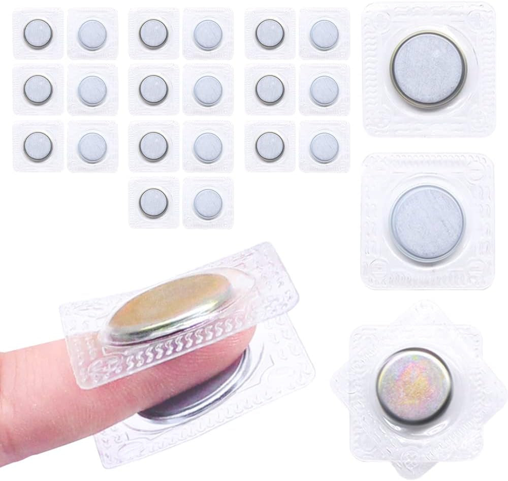 Hidden Sew Magnetic Snap Invisible Hidden Sew in PVC Hidden Purse Closure for Fastener Handbag Cloth Clasp DIY Craft Sewing Tools