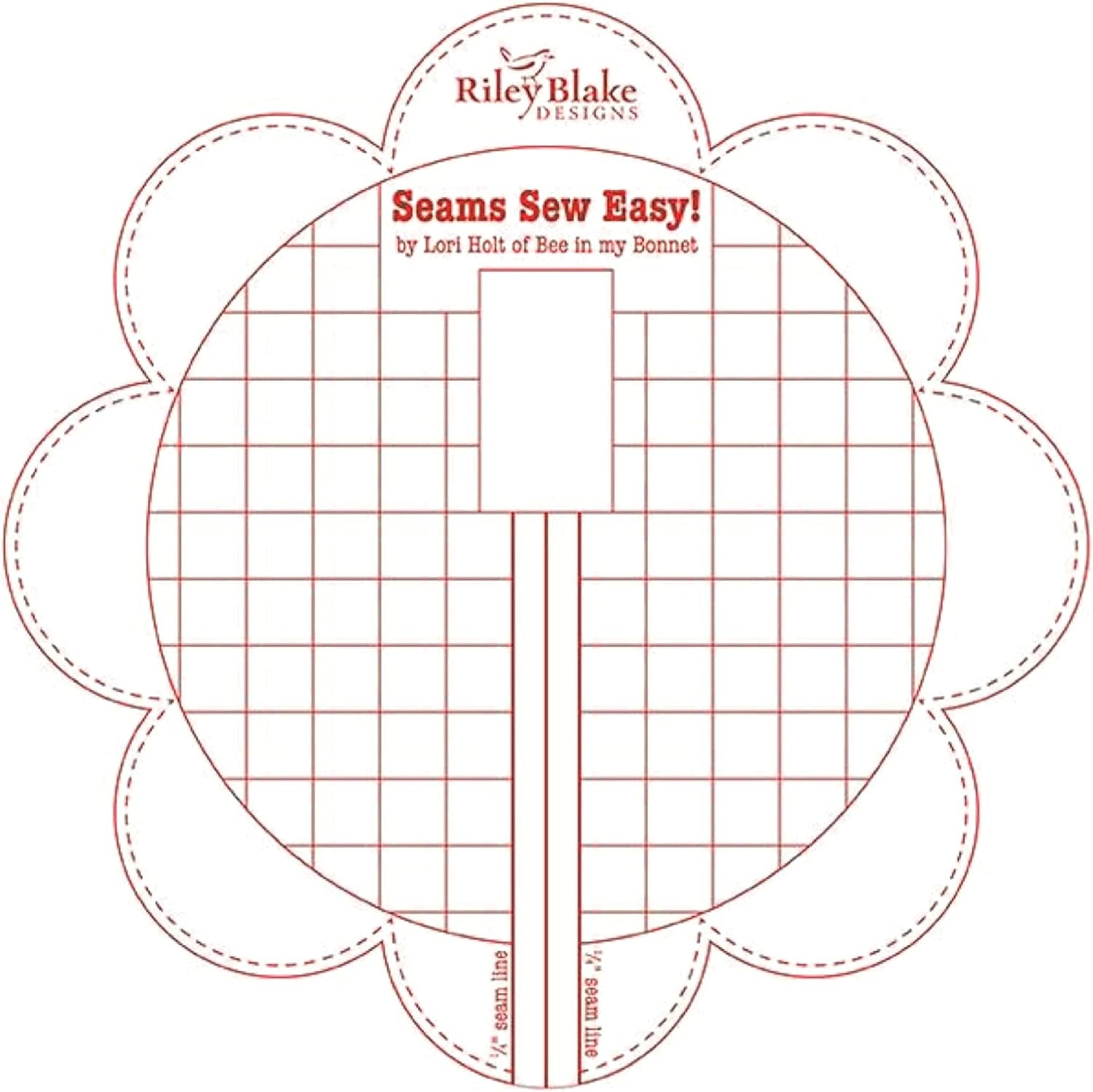 Lori Holt Seams so Easy Seam Guide Red