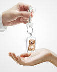 100 Pieces Clear Acrylic Photo Frame Keychain Photo Insert Keyrings Blank Rectangle DIY Keychain Picture Frame Keyring with Split Ring Suit for 1.3 X 1.8 Inches Photos