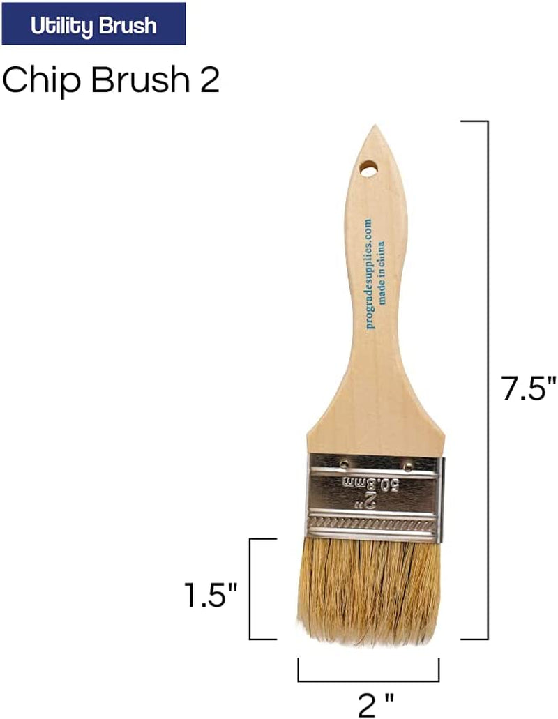 - Chip Paint Brushes - 36-Pack - 2 Inch Chip Brush for Paints, Stains, Varnishes, Glues, & Gesso