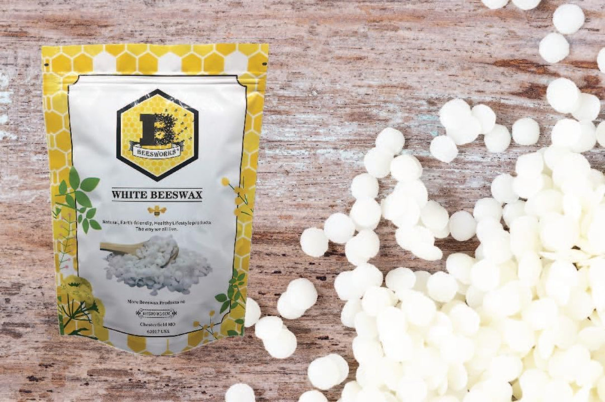 White Beeswax Pellets (1 Lb) | 100% Pure, Cosmetic Grade, Triple-Filtered Beeswax for DIY Skin Care, Lip Balm, Lotion, and Candle Making