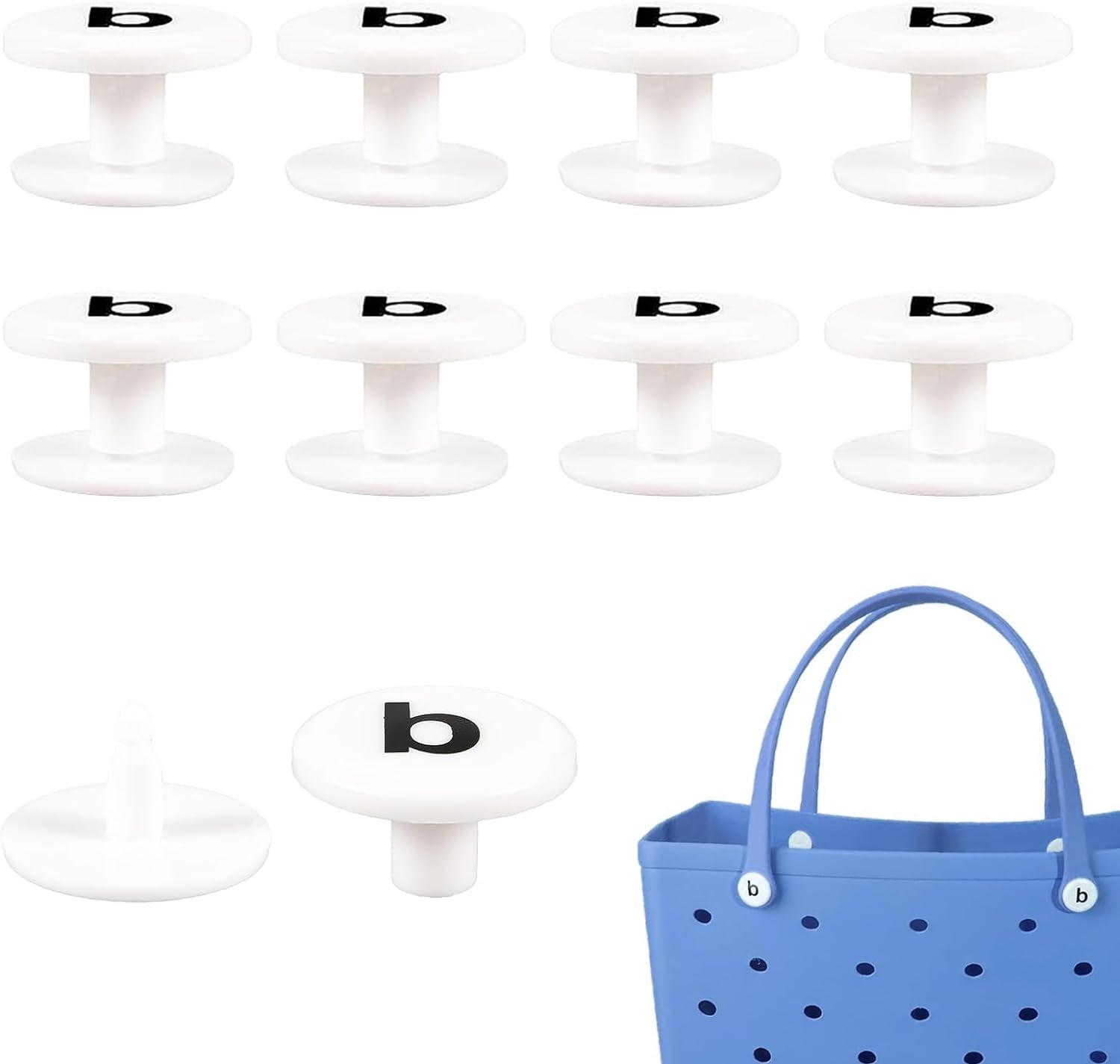 8 Pcs Replacement Buttons Compatible with Bogg Bag - Fix Your Bag Easily Perfect Accessory for Bogg Bag Handles - Say Goodbye to Struggling with a Broken Bag