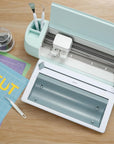 Vinyl Roll Holder with Trimmer for Cricut Maker 3/Maker and Explore Air/2/3, Roll Holder with Cutter Perfect for Smart Vinyl and Heat Transfer Iron On