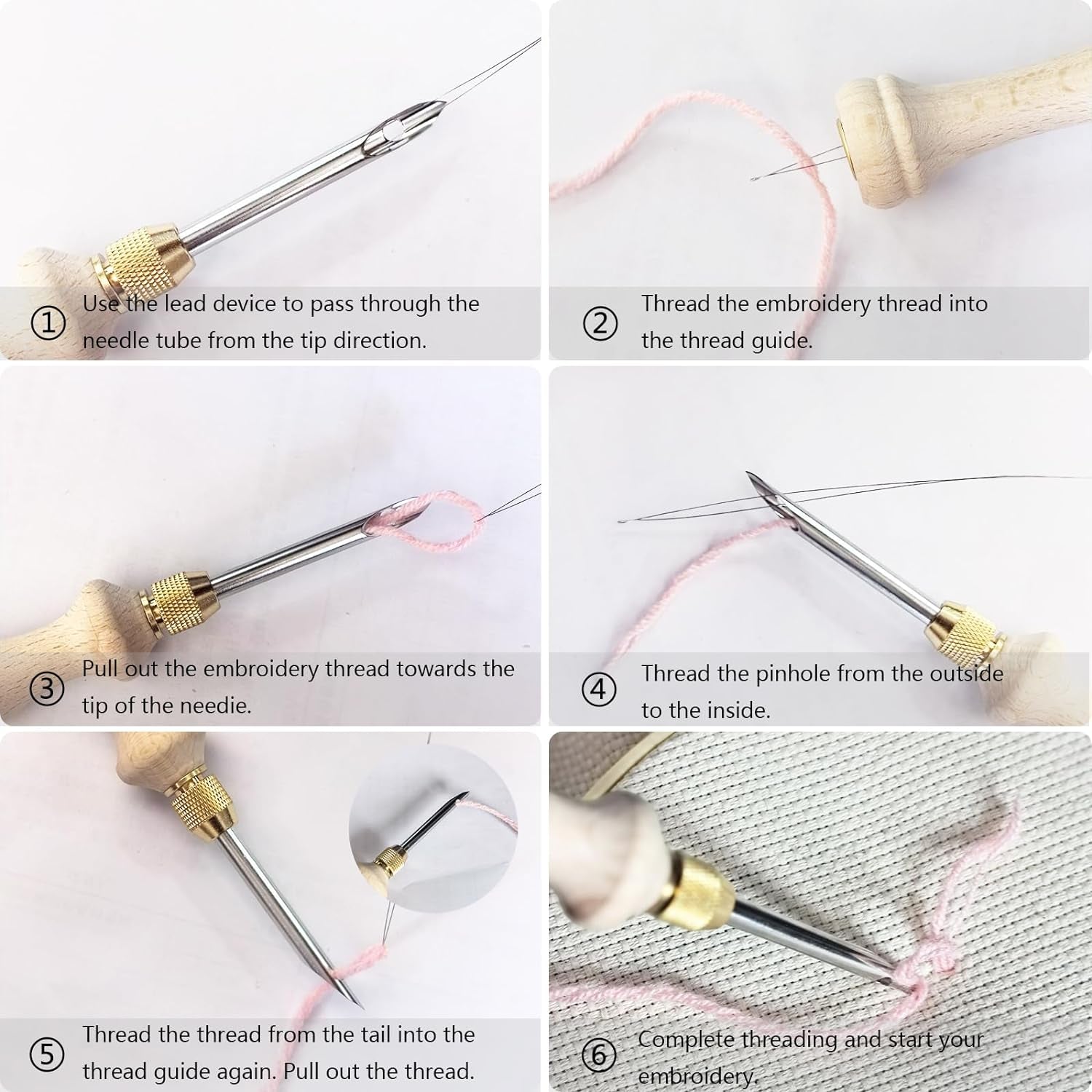 Adjustable Punch Needle Embroidery Kit for Adults - Complete Beginner Set with Tools - Ideal for Punch Needle and Needle Punch Projects