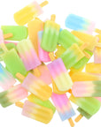 40 PCS 3D Ice-Lolly Flatback Resin Charm Assorted No Hole Beads for DIY Scrapbooking Embellishment Phone Case Decor Hair Clip Craft Jewelry Making Supplies