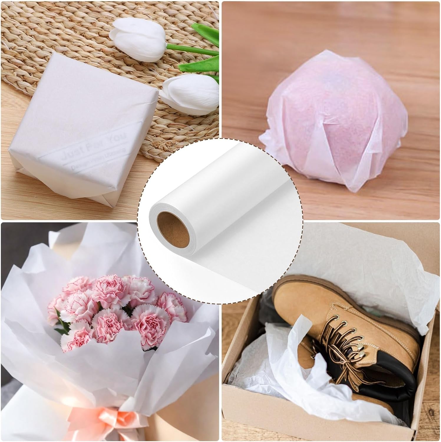 Tracing Paper Roll 12In X 25Yd, White Trace Paper Pattern Paper Translucent Tracing Paper for Sewing, Drawing, Sketching, Gift Wrapping