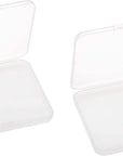 Clear Plastic Flat Rectangle Storage Box for Beads and Tools, 4-Inch by 7-Inch