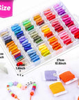 146 Pcs String Bracelet Making Kit Embroidery Floss with Organization Box Including 108 Colors Cross Stitch Thread Bracelet String and 38 Pcs Tools for Friendship Bracelet String Making