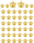 60 Pieces Star Badge Lapel Pin Veterans Day Star Pins for Backpacks Star Badge Pins Military Award Pins Labor Day 4Th of July Memorial Day Stars Brooches
