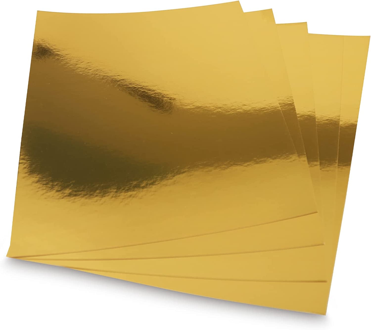 Cream Gold Metallic Paper Sheets 60 Pack Golden Foil Mirror Cardstock Shimmering Paper for Decorative, Weddings &amp; Birthdays Invitations, Cardmaking &amp; Paper Crafts Size 8.5" X 11"