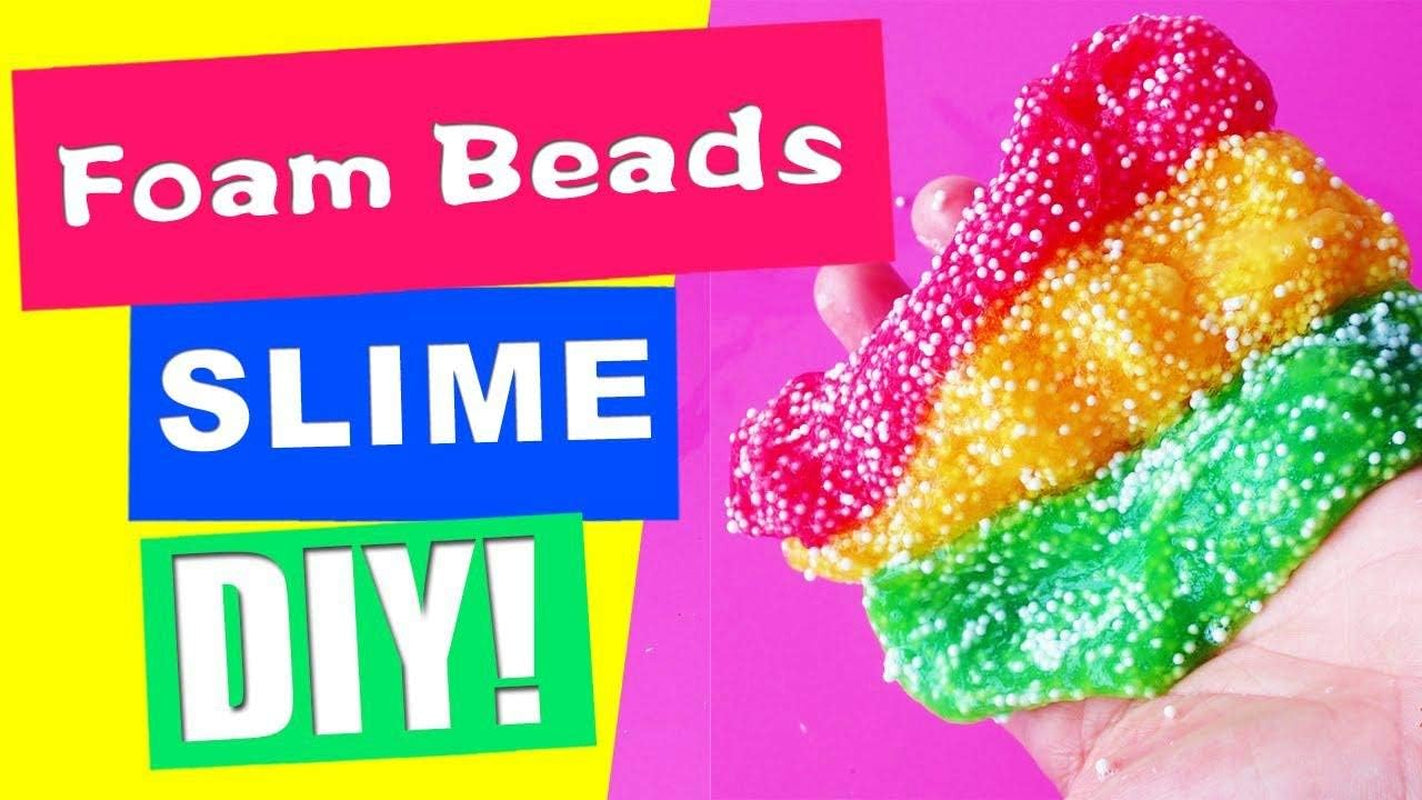 Foam Balls for Slime,16 Sets with Slime Tools (120000 Pcs) 0.08-0.32 Inch Colorful Styrofoam Balls Beads Mini Small Foam Beads for Slime Decorative Ball Arts DIY Crafts Supplies for Homemade Slime