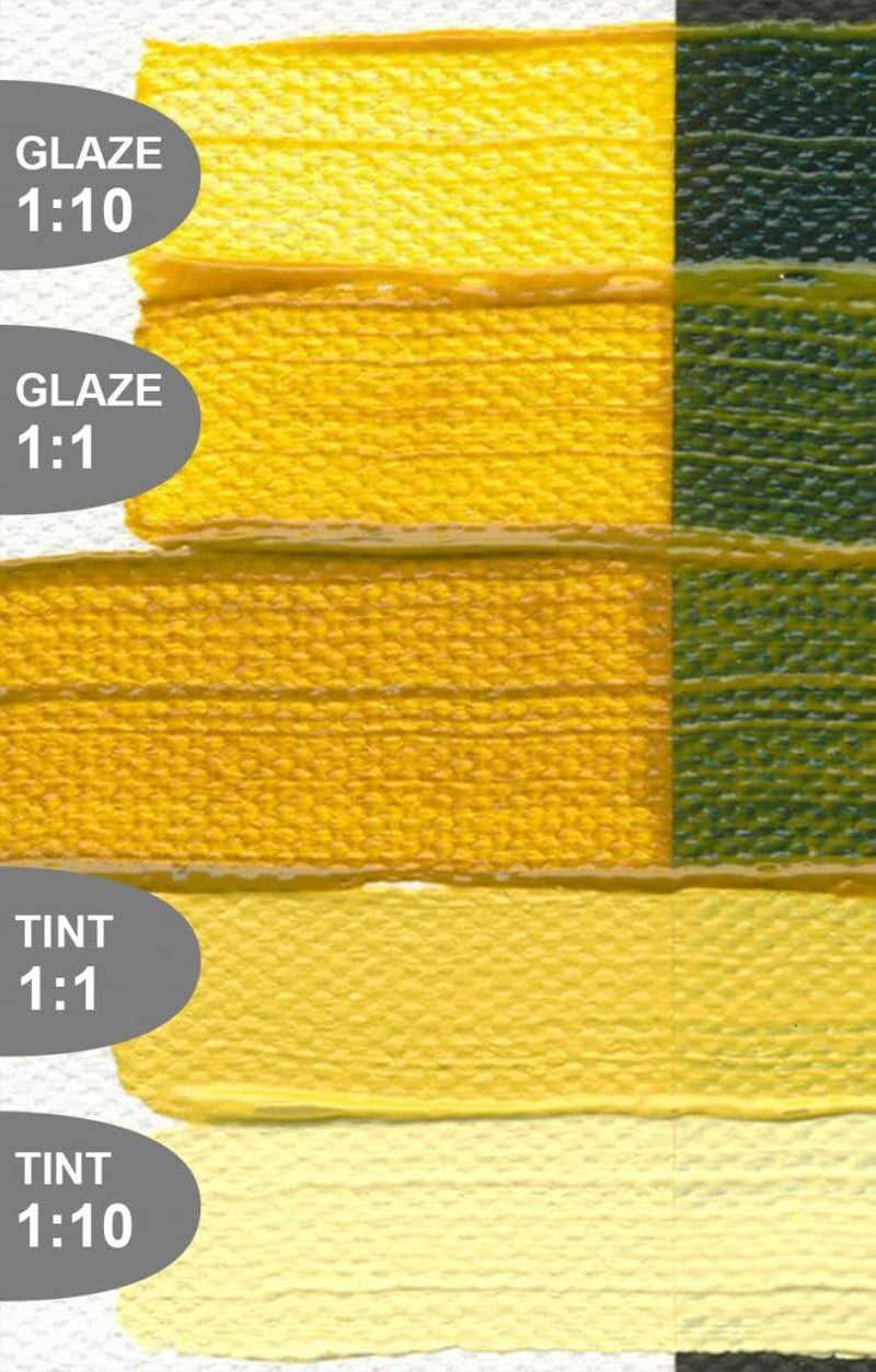 Heavy Body Acrylics by GOLDEN, Nickel Azo Yellow, 2 Fl. Oz. Tube, Professional Acrylic Paint, Transparent