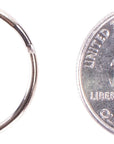 1" (25Mm) Nickel Plated Silver Steel round Edged Split Circular Keychain Ring Clips for Car Home Keys Organization, Arts & Crafts, Lanyards (100)