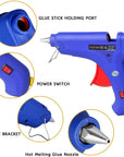 Glue Gun - 100W Hot Glue Gun with 10Pcs High Adhesion Hot Glue Sticks for Car Dent Repair, Home Improvement, Quick Daily Repair and DIY Small Craft Projects