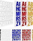 30 Sheets 930 Pieces Iron on Letters for Clothes 1.6 Inch Heat Transfer Letters with A-Z Iron on Vinyl Letters in 5 Colors PU Alphabet Adhesive Stickers for DIY Printing Craft Fabric T-Shirt Jersey